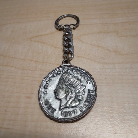BUFFALO NICKEL/INDIAN HEAD KEYCHAIN - Picture 3 of 3